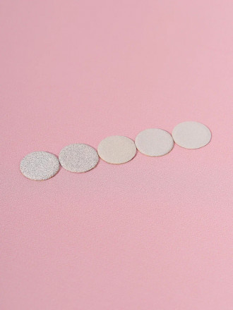ALGEBRA BEAUTY   SOFT WHITE   Тонкие   S (15мм)   #240   (50шт)   Сменные файлы  для педикюрного диска без подложки